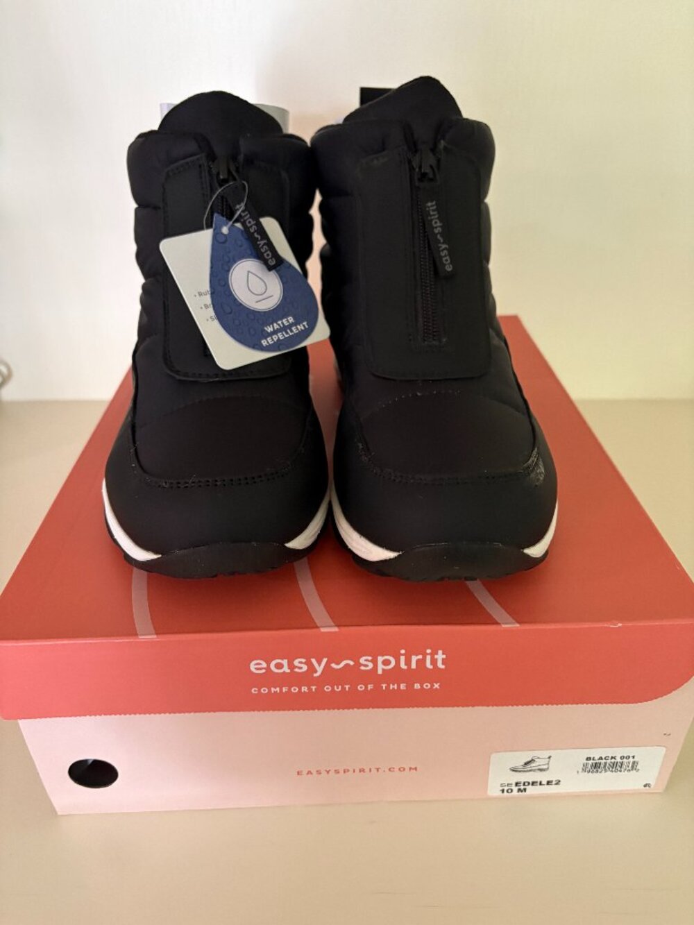 NWT Women's Easy Spirit Edele Cold Weather Casual Black Boots  Sz 10 M